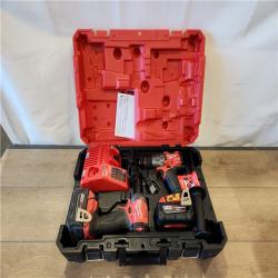 AS-IS- Milwaukee  FUEL 18V Lithium-Ion Brushless Cordless Hammer Drill and Impact Driver Combo Kit