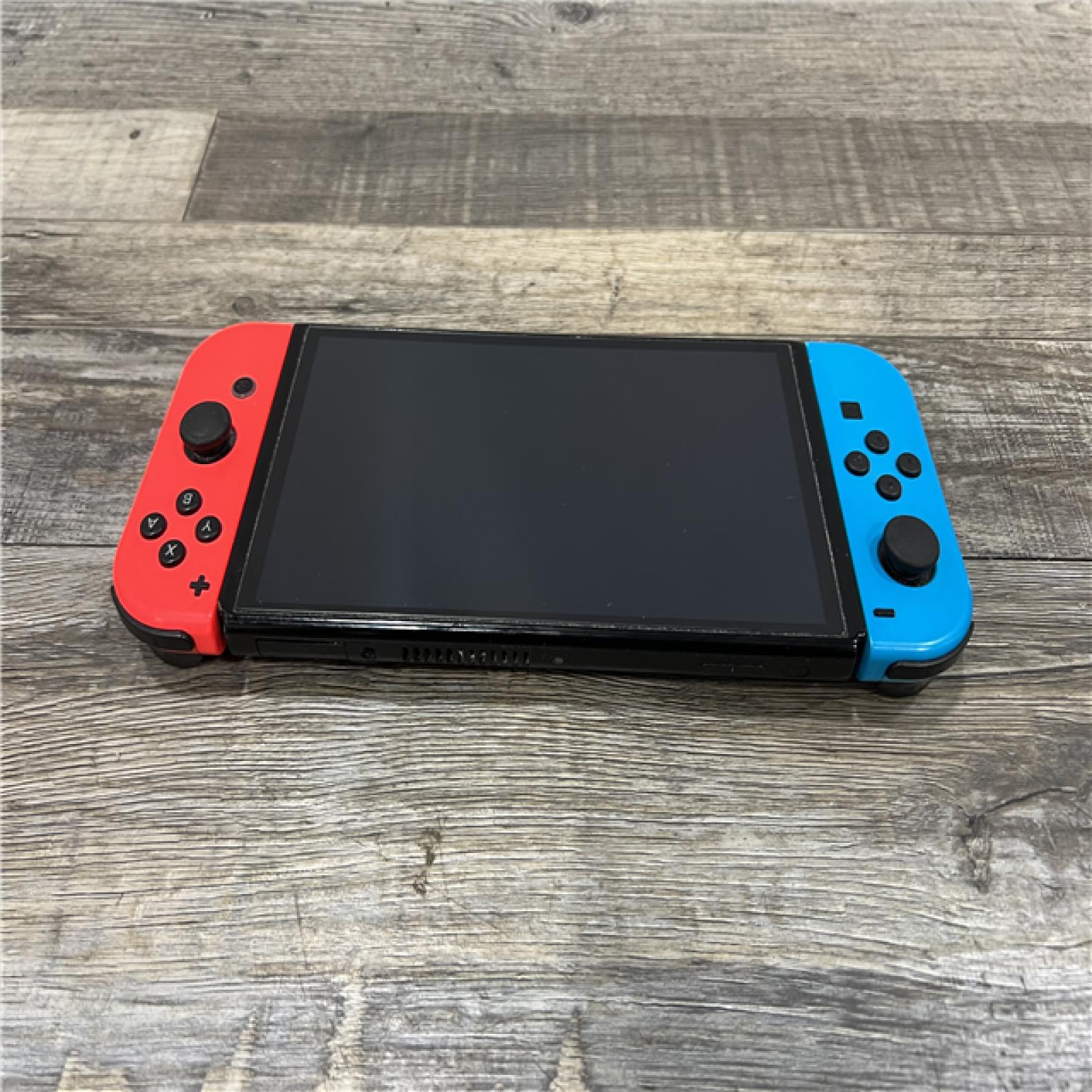 AS-IS Nintendo Switch -Neon Blue Joy-Con & Neon Red