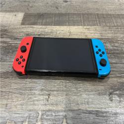 AS-IS Nintendo Switch -Neon Blue Joy-Con & Neon Red