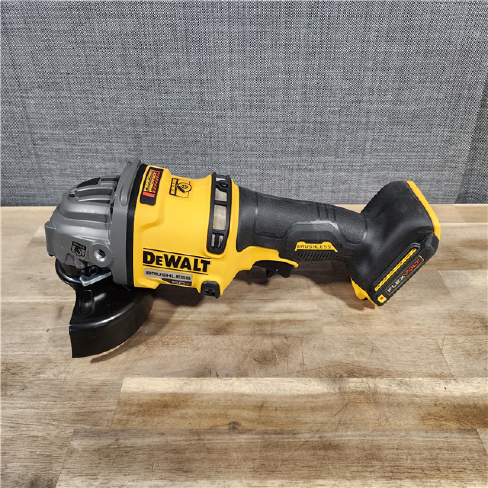 HOUSTON LOCATION - AS-IS DEWALT 60V MAX Cordless Brushless 4.5 in. to 6 in. Small Angle Grinder with Kickback Brake (Tool Only)