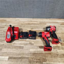 HOUSTON LOCATION - AS - IS Milwaukee 2 Tool Combo Kit W/ (2) Battery & Charger