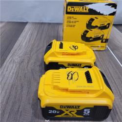 AS-IS DEWALT 20V MAX XR Premium Lithium-Ion 5.0Ah Battery Pack (2 Pack)