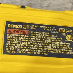 AS-IS DEWALT ATOMIC 20V MAX Lithium Ion Cordless 23 Gauge Pin Nailer Kit