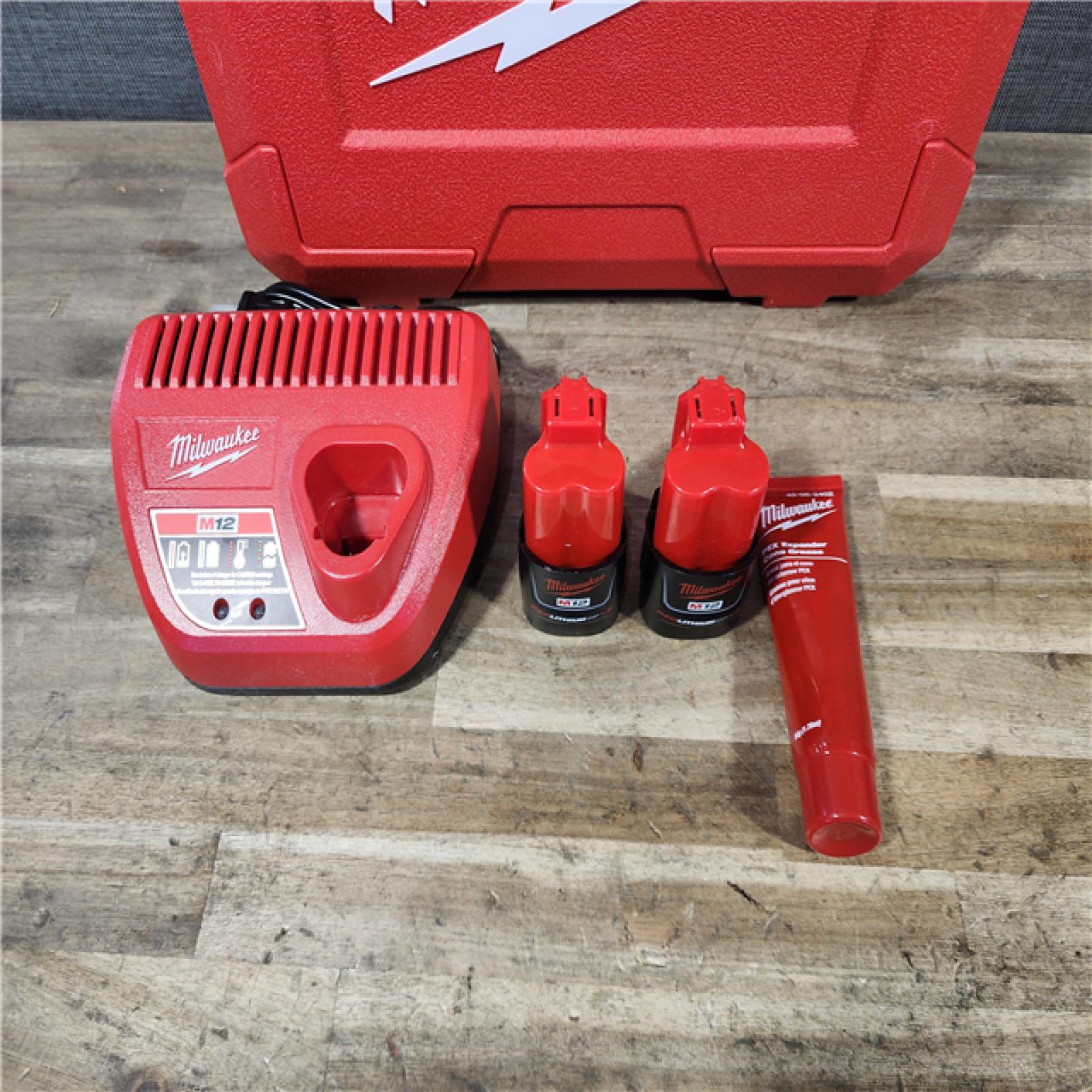 HOUSTON LOCATION - AS-IS M12 12-Volt Lithium-Ion Cordless PEX Expansion Tool Kit with (2) 1.5 Ah Batteries  (3) Expansion Heads and Hard Case