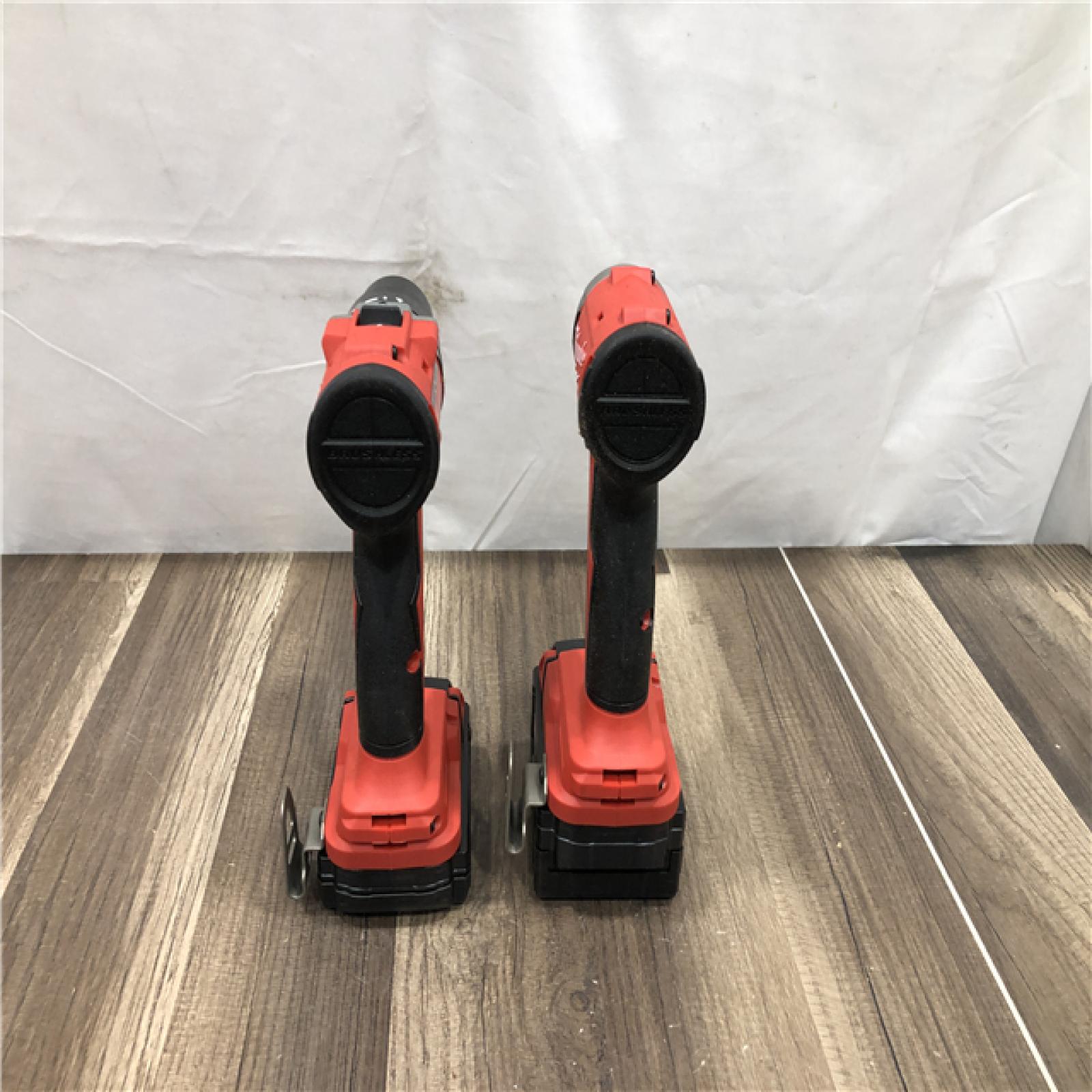 AS-IS Milwaukee 18-Volt Lithium-Ion Brushless Cordless Compact Hammer Drill/Impact Combo Kit