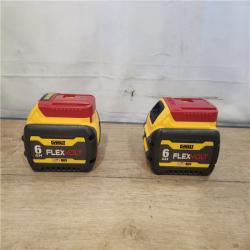 AS-IS- DEWALT FLEXVOLT 20V/60V MAX Lithium-Ion 6.0Ah Battery Pack (2 Pack)