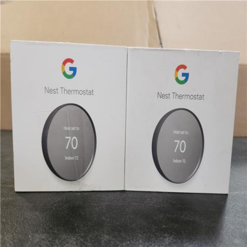 Phoenix AS-IS Google Nest Thermostat - Smart Programmable Wi-Fi Thermostat - (2-Pack)