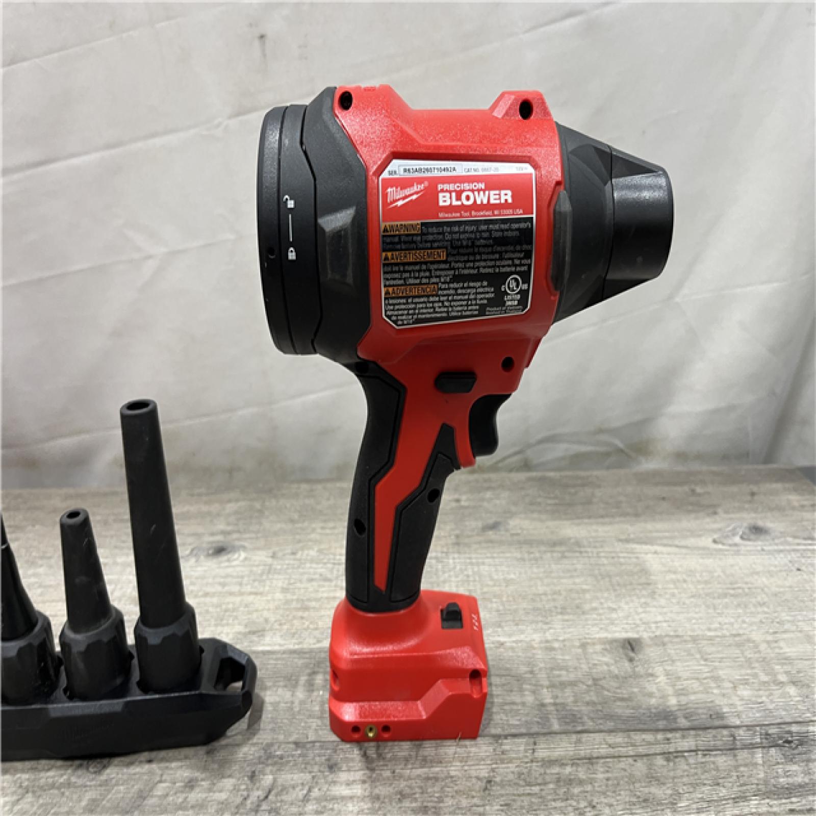 AS-IS Milwaukee 18V Lithium-Ion 570 MPH Brushless Cordless Precision Blower (Tool-Only)