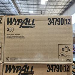 Phoenix Location NEW Kimberly Clark 34790 Wypall X60 Absorbent Cloths, White, 10/Boxes Pallet (28-Cases)