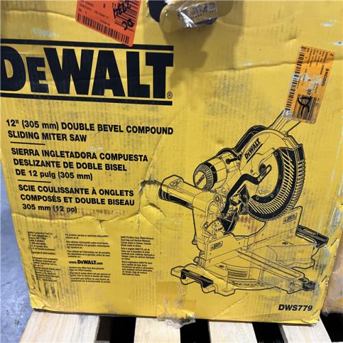 AS-IS DEWALT 12-in Dual Bevel Sliding Compound Miter Saw