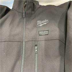 AS-IS Milwaukee Men's 2X-Large 12-Volt Lithium-Ion Cordless Tough Shell Black Heated Jacket Kit