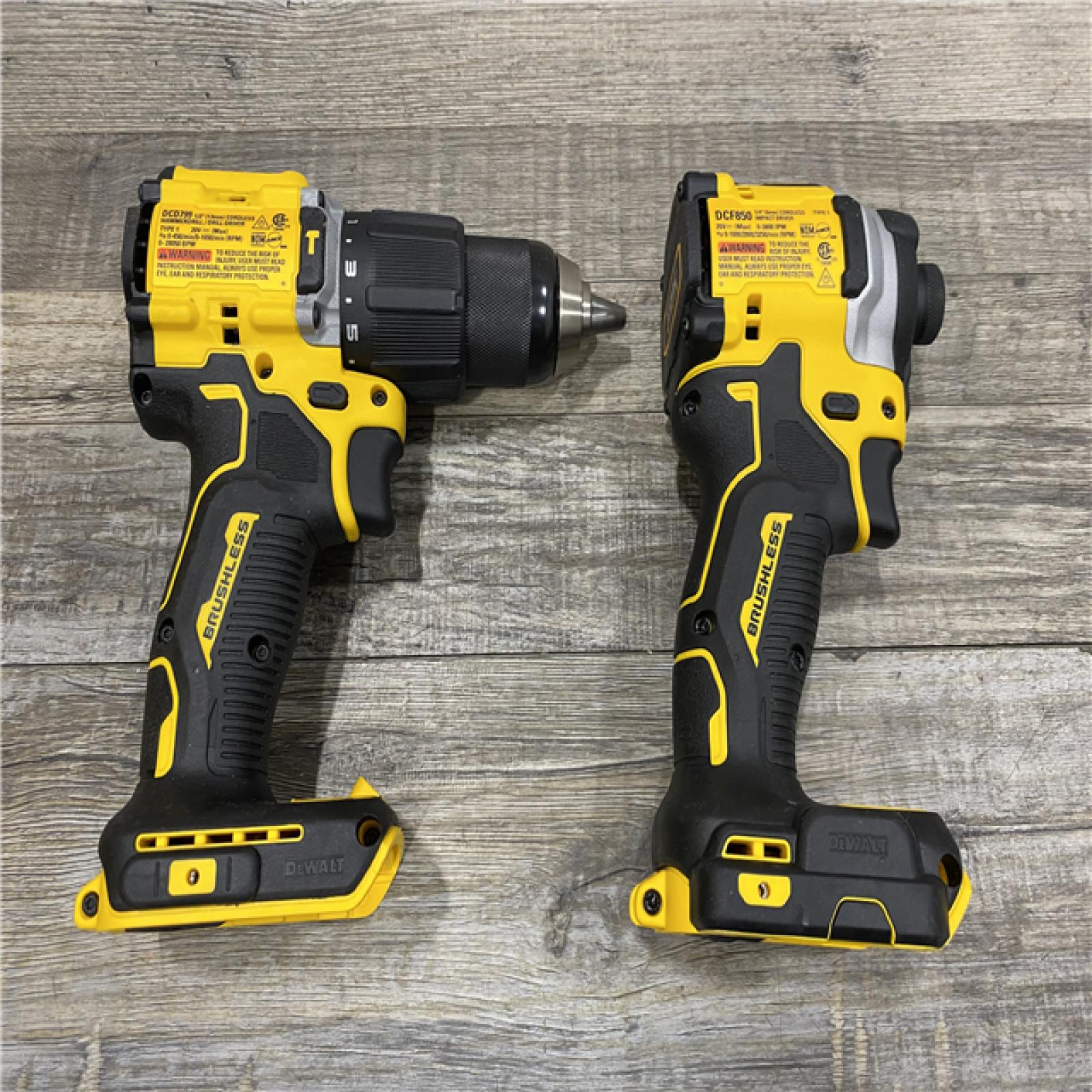 AS-IS DEWALT ATOMIC 20V MAX Lithium-Ion Cordless 2-Tool Combo Kit