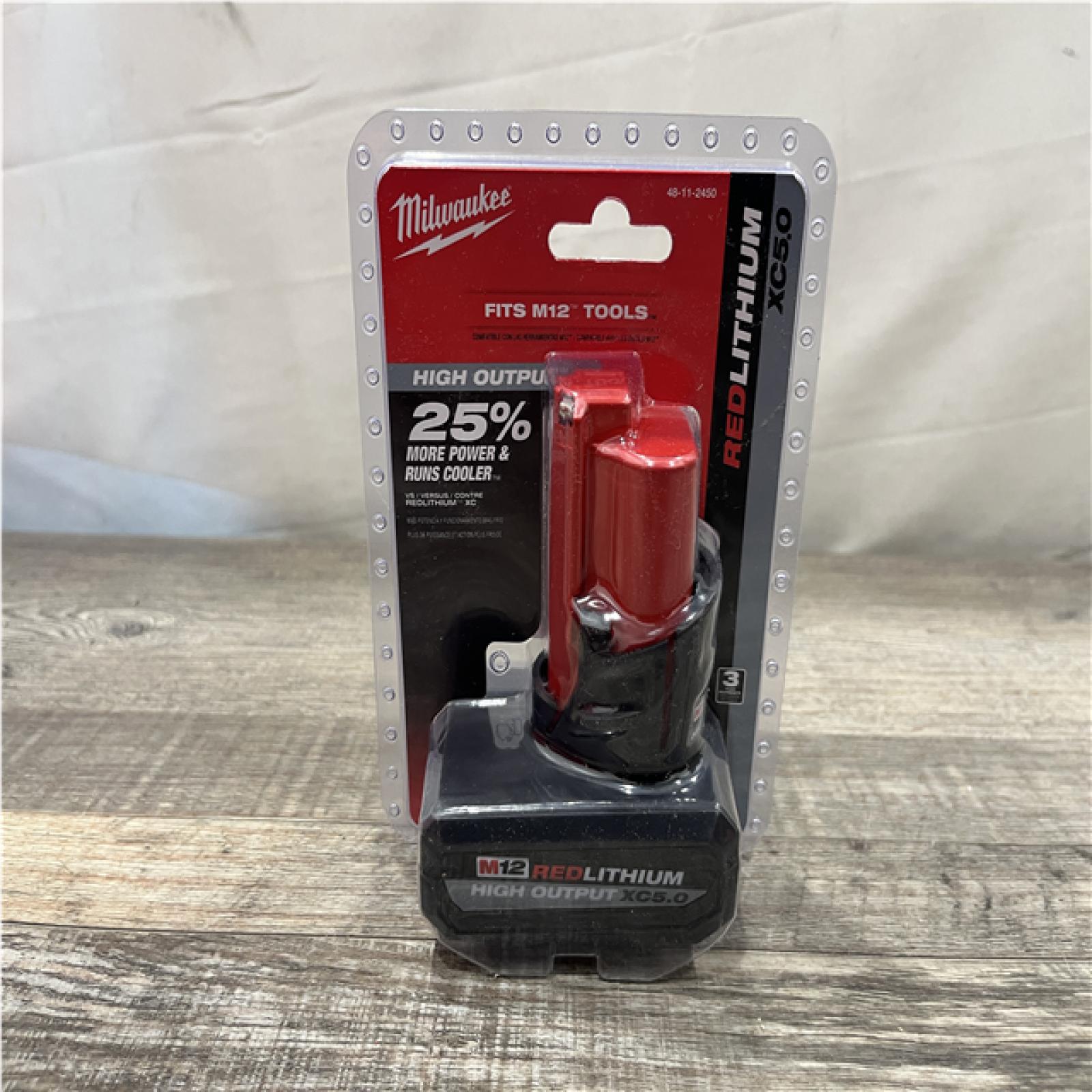 NEW - Milwaukee 12-Volt Lithium-Ion XC High Output 5.0 Ah Battery Pack