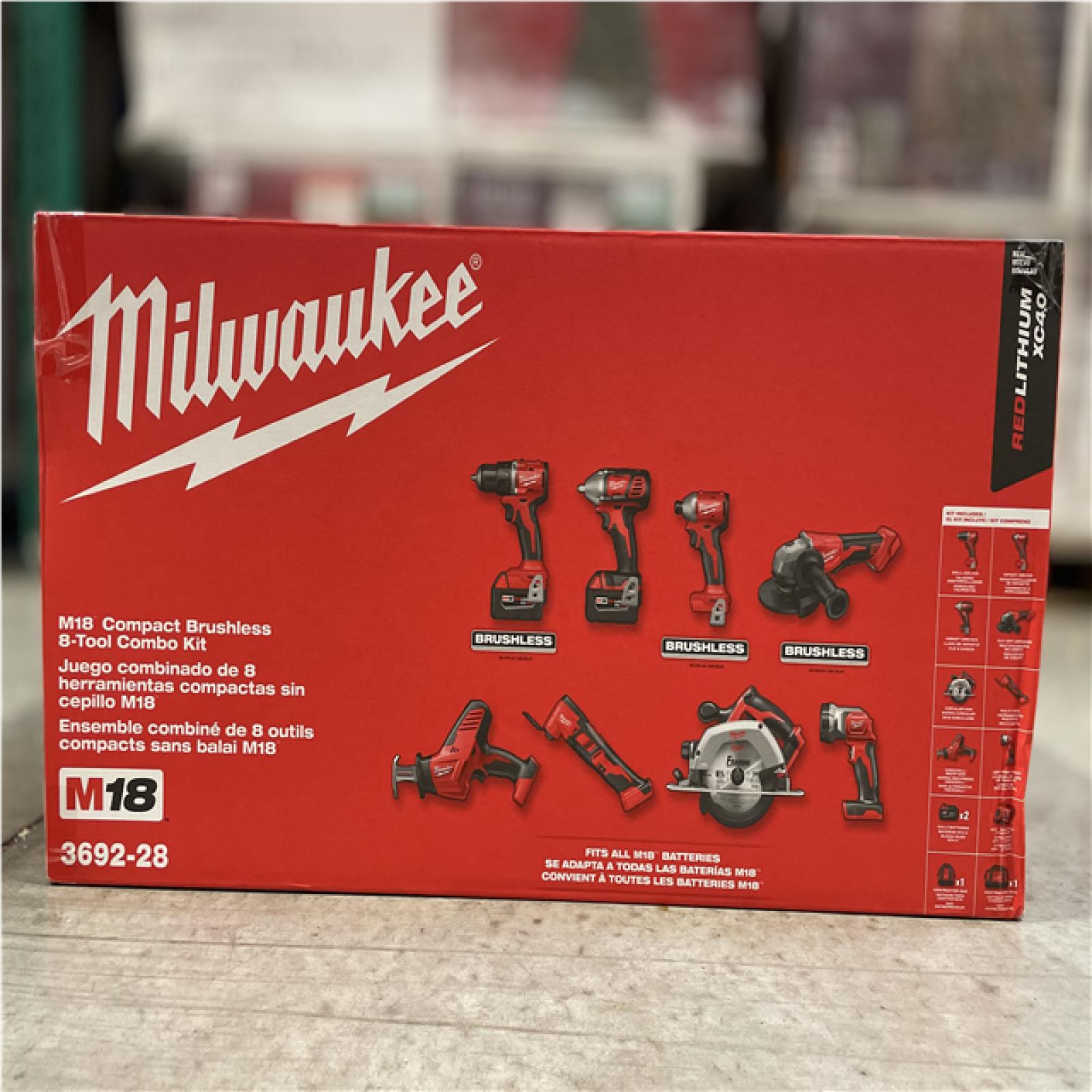 NEW! Milwaukee M18 18-Volt Lithium-Ion Cordless Combo Kit