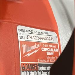 AS-IS Milwaukee 18V Lithium-Ion Brushless Cordless 7-1/4 in. Circular Saw (Tool-Only)