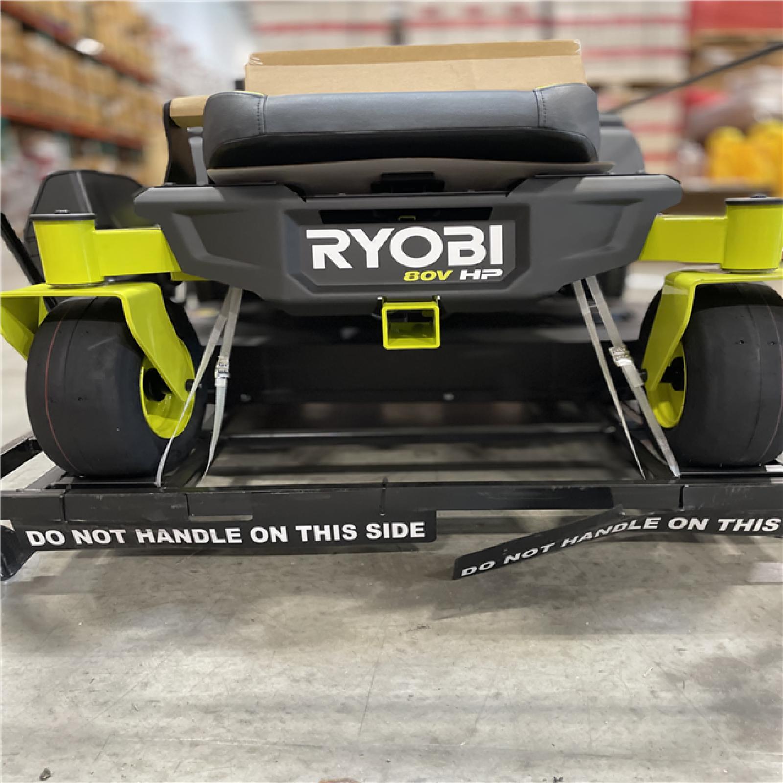 DALLAS LOCATION- NEW! RYOBI ZR3 80V HP Brushless Battery Cordless Electric 42 in. Zero Turn Riding Lawn Mower