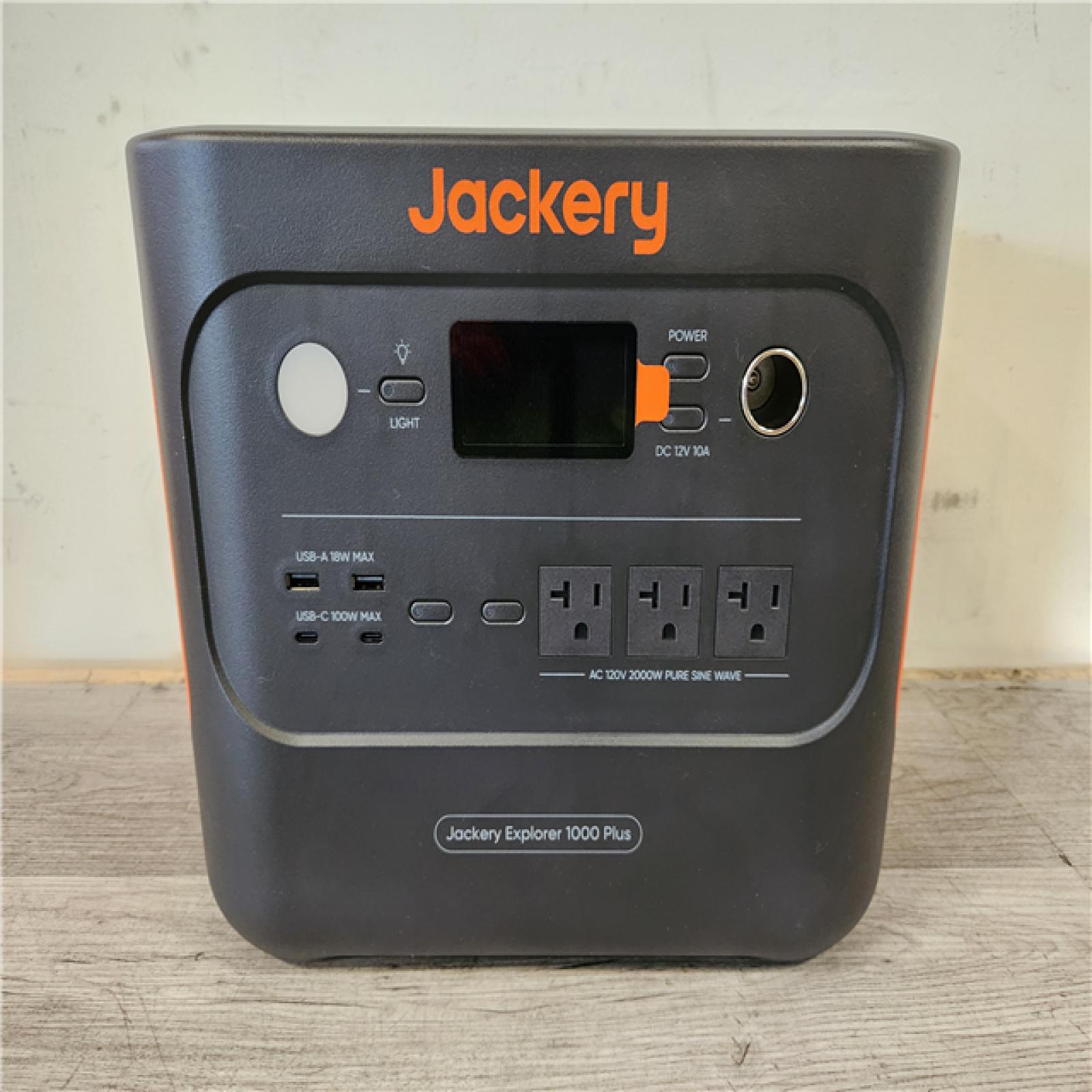 Phoenix Location AS-IS Jackery Solar Generator Explorer 1000 Plus 1264.64Wh/2000W Model No. JE-1000C