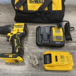 AS-IS DEWALT ATOMIC 20V Cordless 1/2 in. Compact Hammer Drill Kit