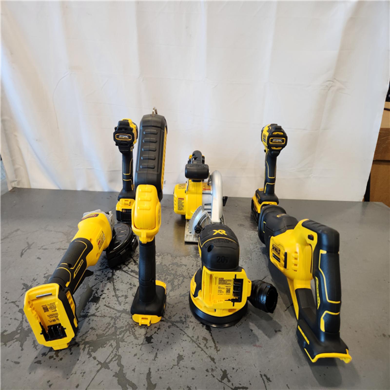 AS-IS- 20V Lithium-Ion Cordless 8-Tool Combo Kit with (2) 5.0 Ah Batteries and Charger