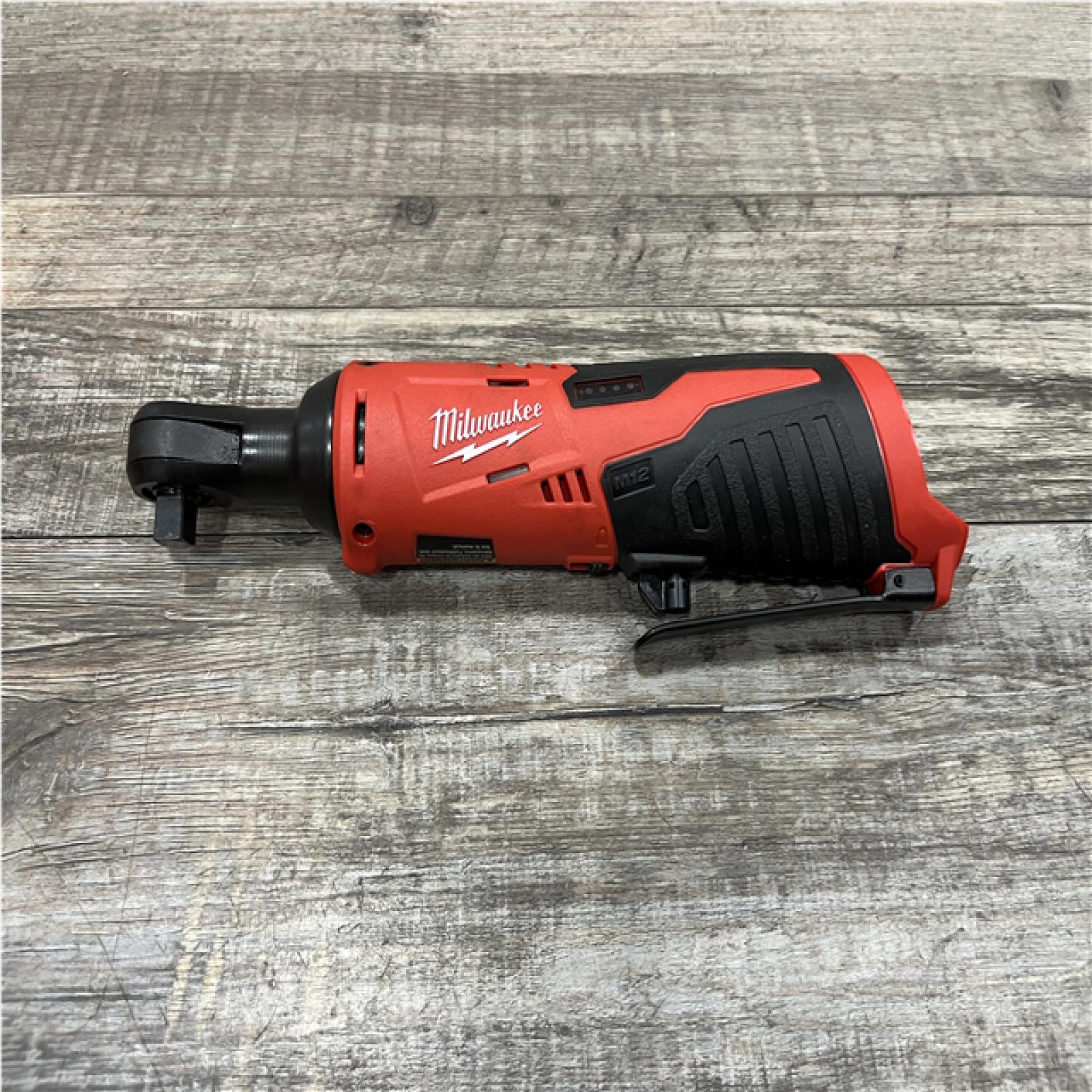 AS-IS Milwaukee 12V Lithium-Ion Cordless 3/8 in. Ratchet (Tool-Only)