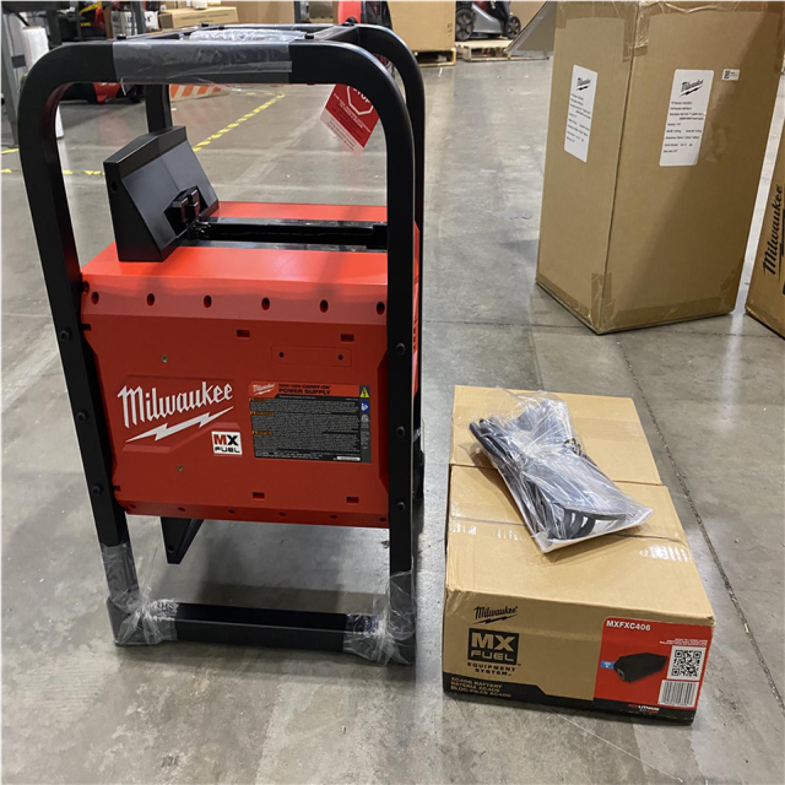 As-Is- Milwaukee MX FUEL CARRY-on 3600W/1800W Power Supply