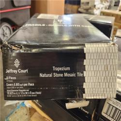 Phoenix Location Jeffrey Court Trapezium White 10.625 in. x 12 in. Polished Calacatta Thassos/Dolomite/Marble Wall/Floor Mosaic (123 sq. ft. 14 Case)