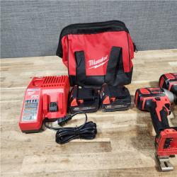 HOUSTON LOCATION - AS - IS Milwaukee 2 Tool Combo Kit W/ (2) Battery & Charger