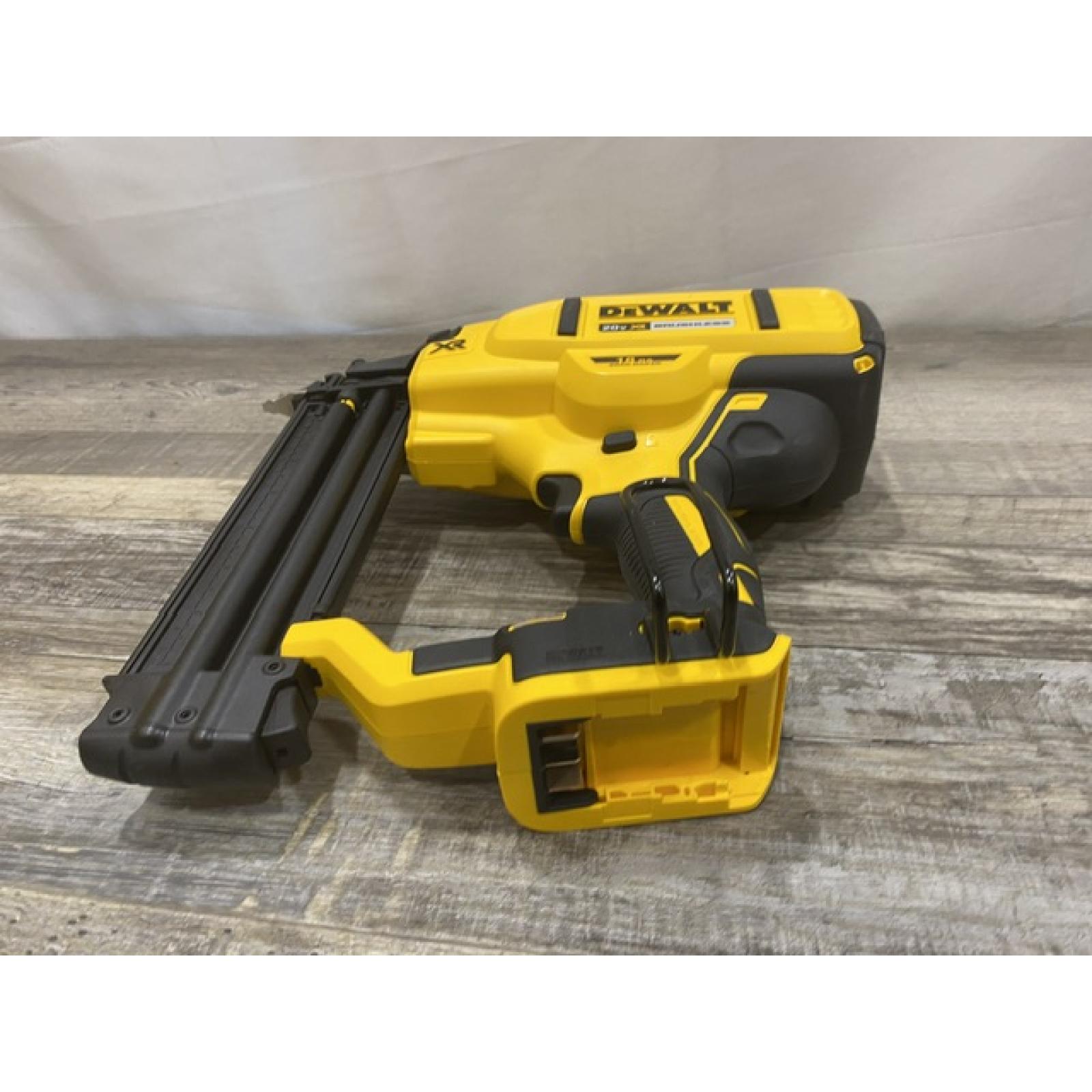 AS-IS DEWALT 20V MAX XR Lithium-Ion Electric Cordless 18-Gauge Brad Nailer (Tool Only)