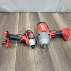 AS-IS Milwaukee  M18 18-Volt Lithium-Ion Cordless Combo Kit 9-Tool with 2-Batteries, Charger and Tool Bag