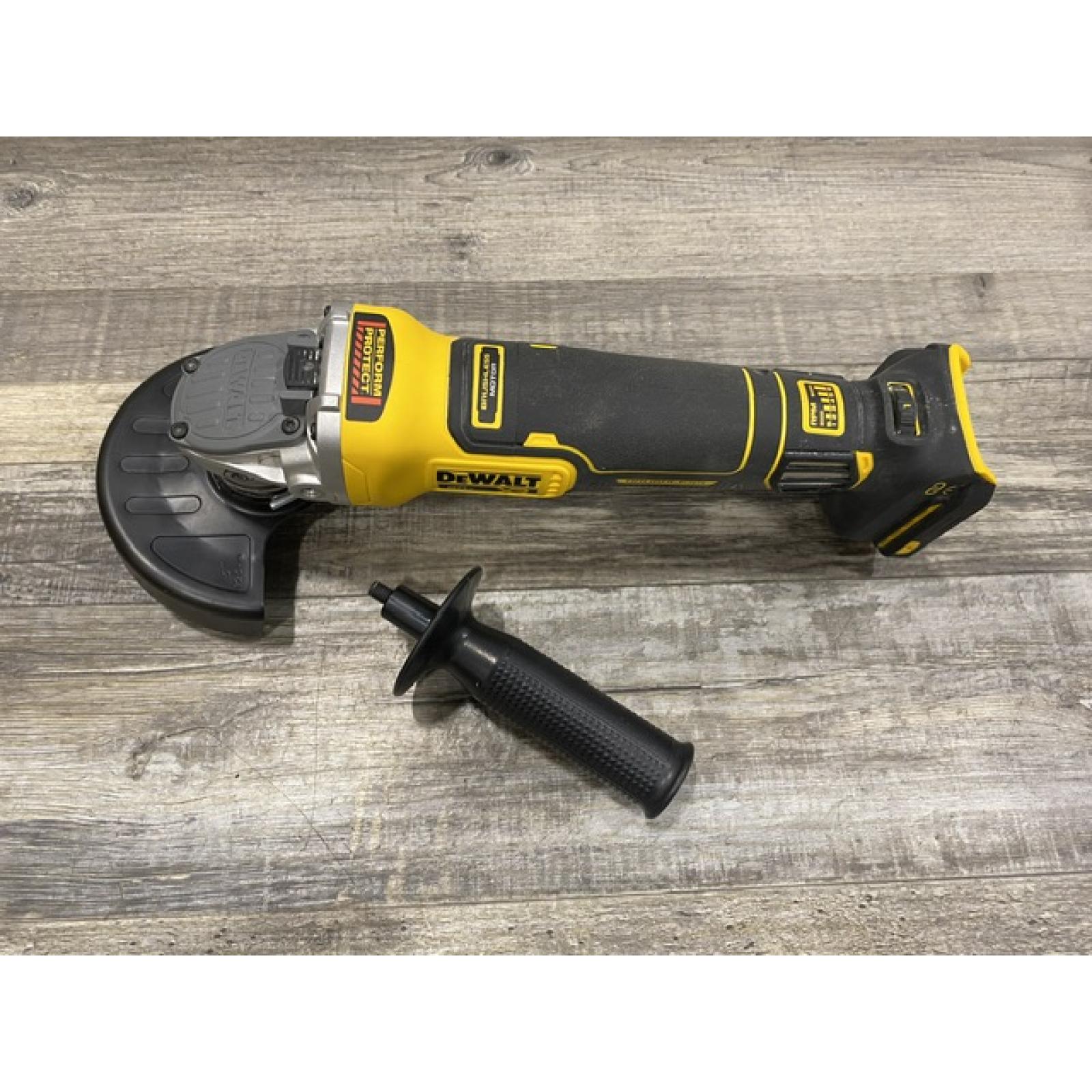 AS-IS DEWALT 20V XR Cordless 4-1/2. in. to 5 in. Variable Speed Angle Grinder (Tool Only)