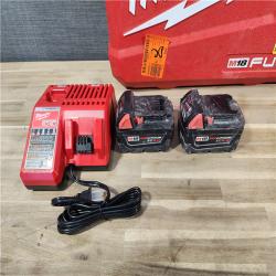 HOUSTON LOCATION - AS-IS MILWAUKEE M18 FUEL 18V Lithium-Ion Brushless Cordless Hammer Drill and Impact Driver Combo Kit (2-Tool) with 2 Batteries