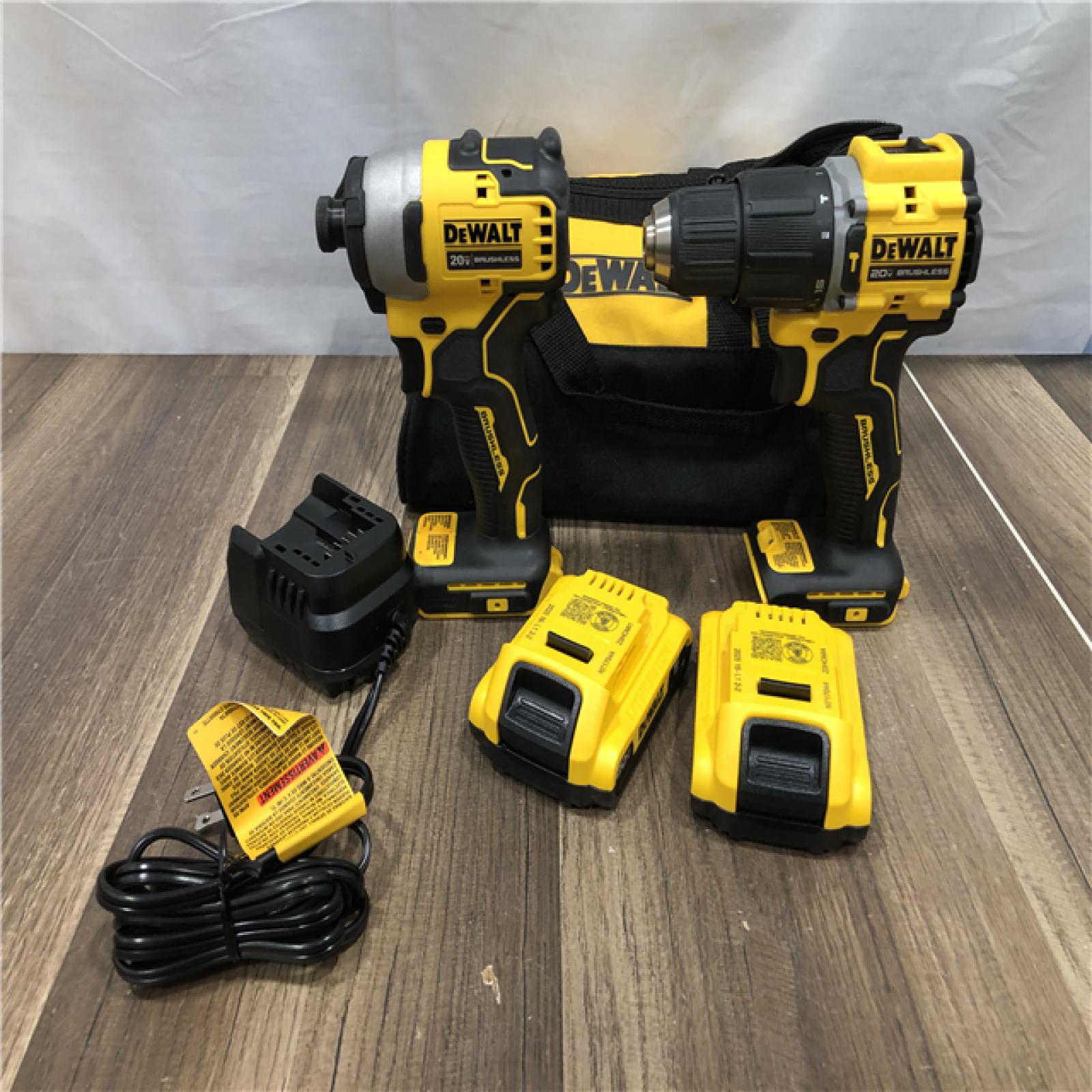 AS-IS DEWALT ATOMIC 20-Volt MAX Lithium-Ion Cordless 2-Tool Combo Kit
