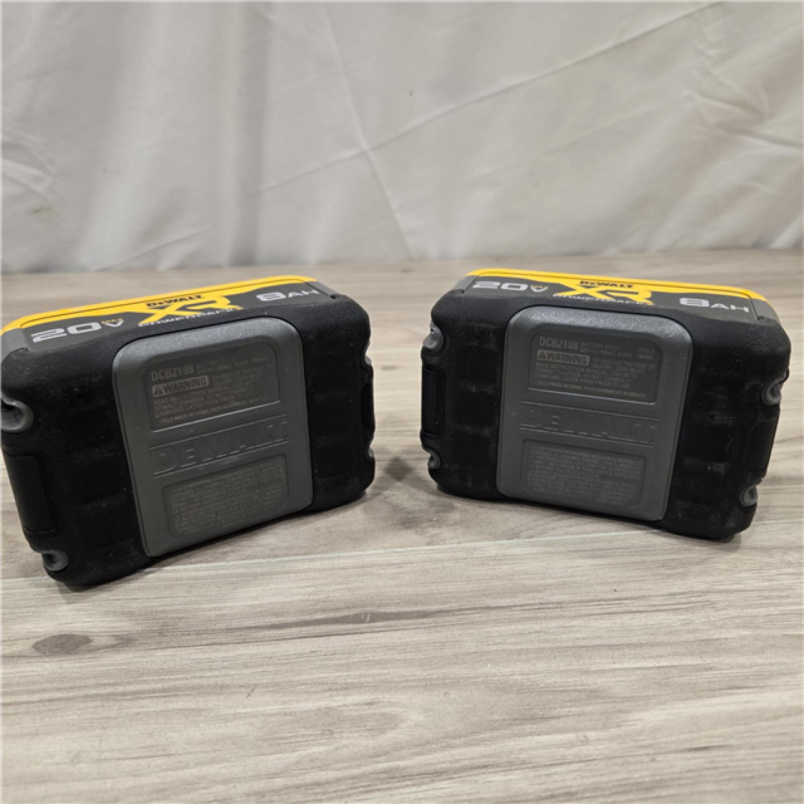 AS-IS DEWALT 20V MAX XR Lithium-Ion 8.0 Ah Battery Pack (2-Pack)