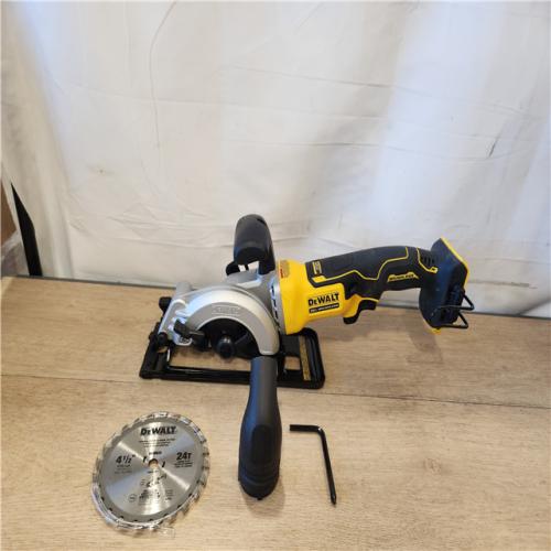 AS-IS- DEWALT ATOMIC 20V MAX Cordless Brushless 4-1/2 in. Circular Saw (Tool Only)