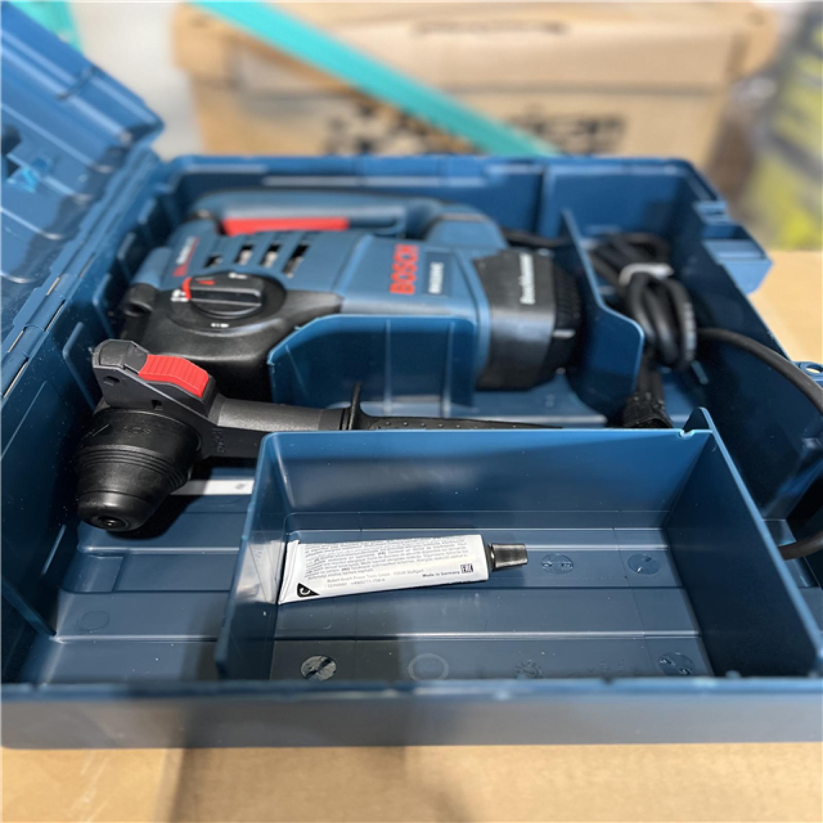 NEW! - Bosch 8 Amp 1-1/8 in. Corded Variable Speed SDS-Plus Concrete/Masonry Rotary Hammer Drill with Depth Gauge and Carrying Case