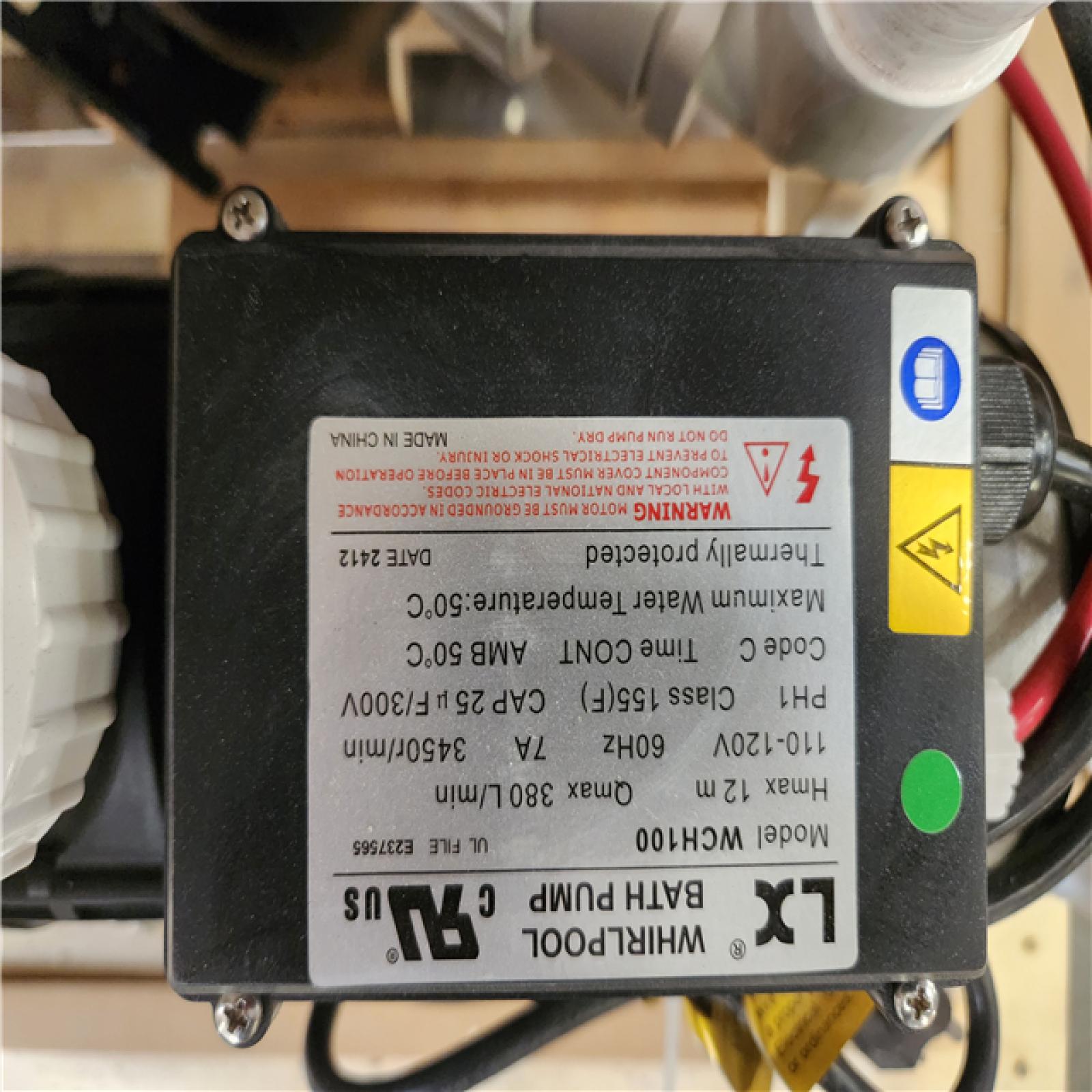 Phoenix NEW Universal Tubs Safe Premier Series 32 in. L x 60 in. W Left Side Drain Combination Jetted Bathtub in Biscuit with Fast Fill Faucet Set