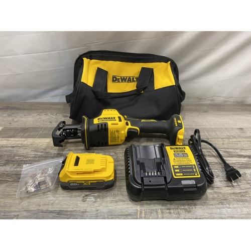 AS-IS DEWALT Atomic 20-Volt Maximum Cordless Brushless Compact Reciprocating Saw Kit