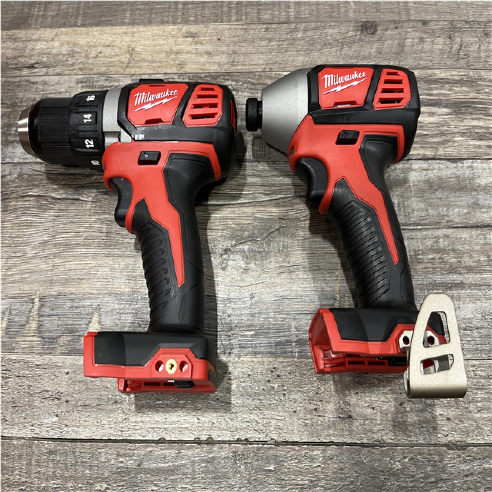 AS-IS Milwaukee 18V Lithium-Ion Cordless Drill Driver/Impact Driver Combo Kit