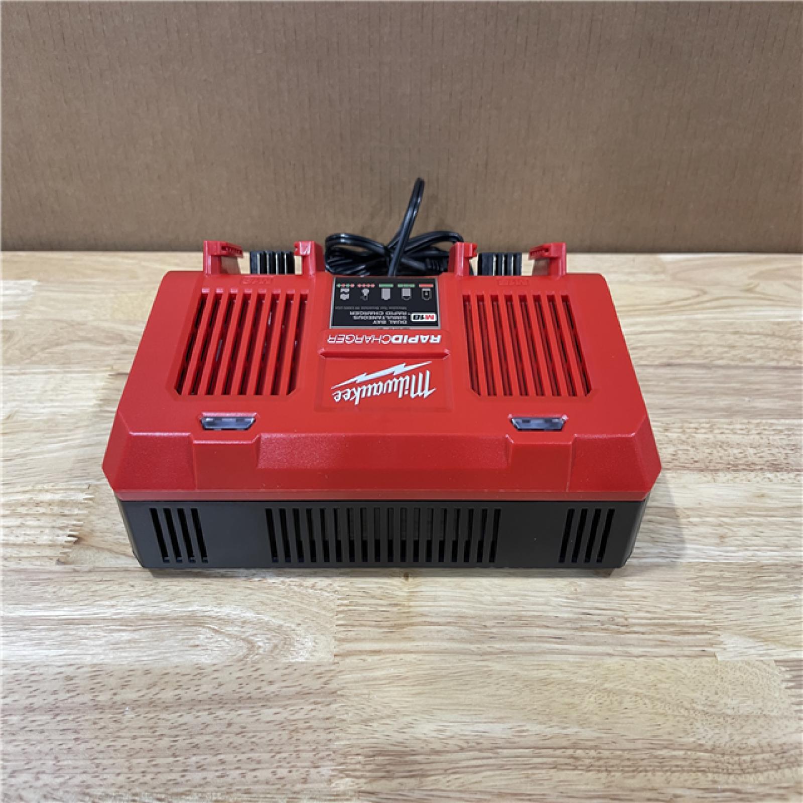 AS-IS - Milwaukee 18-Volt Lithium-Ion Dual Bay Rapid Battery Charger