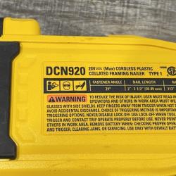 AS-IS DEWALT 20-Volt 21° Cordless Framing Nailer (Tool-Only)