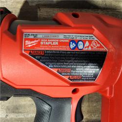 HOUSTON LOCATION - AS-IS MILWAUKEE FUEL 18-Volt Lithium-Ion Brushless Cordless 18-Gauge 1/4 in. Narrow Crown Stapler (Tool-Only)