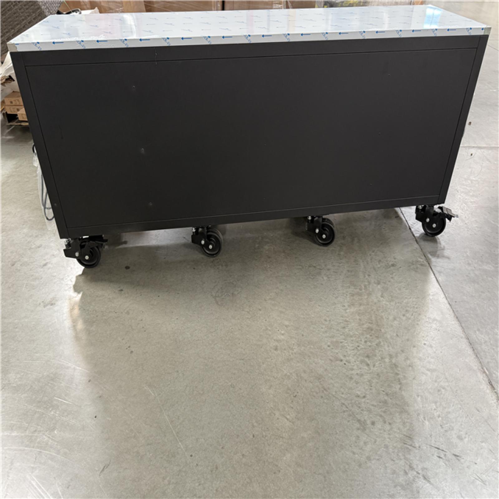 California AS-IS HUSKY 96 in. 24-Drawer Mobile Workbench-Appears in Excellent Condition