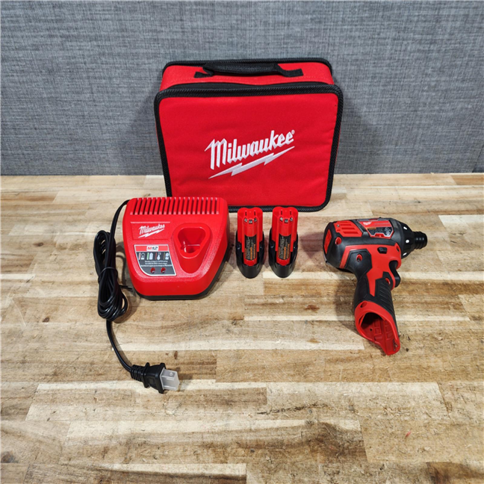 HOUSTON LOCATION - AS - IS Milwaukee 12V Lithium-Ion Cordless 1/4 in. Hex Screwdriver Kit
