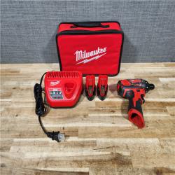 HOUSTON LOCATION - AS - IS Milwaukee 12V Lithium-Ion Cordless 1/4 in. Hex Screwdriver Kit