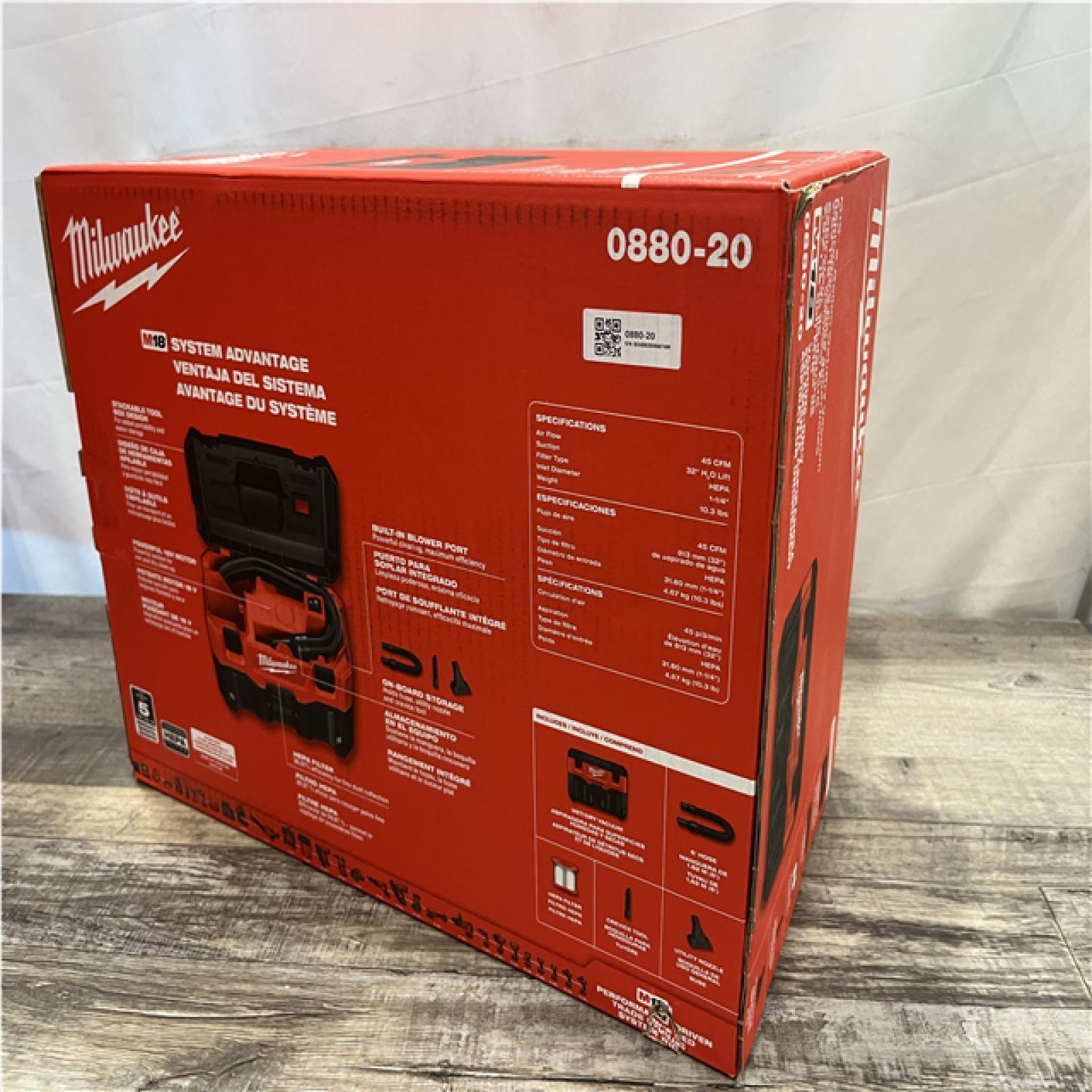 NEW - Milwaukee 18-Volt 2 Gal. Lithium-Ion Cordless Wet/Dry Vacuum (Vacuum-Only)