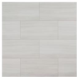 DALLAS LOCATION- TRECENTO SERIES White Ocean 12 MIL x 12 in. x 24 in.(19.4 sq. ft./case) PALLET (33 UNITS)