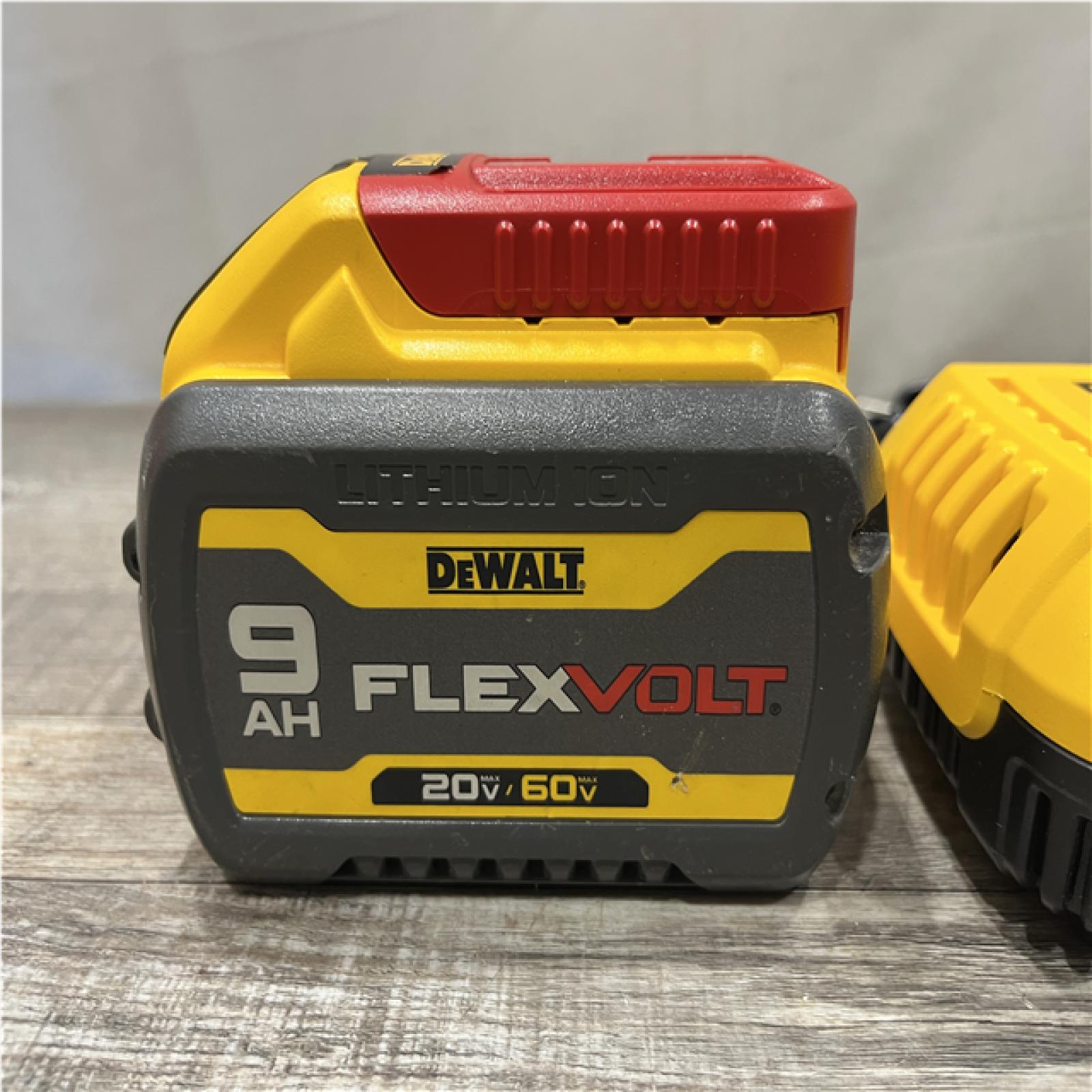 AS-IS DEWALT 20V/60V MAX FLEXVOLT Lithium-Ion 9.0Ah Battery and Charger Starter Kit