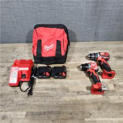 HOUSTON LOCATION - AS-IS MILWAUKEE 2 TOOL COMBO KIT W/ (2) BATTERY & CHARGER