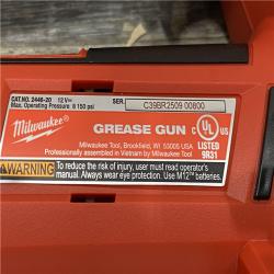 AS-IS Milwaukee 12V Lithium-Ion Cordless Grease Gun (Tool-Only)
