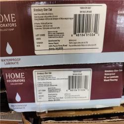 Phoenix AS-IS Home Decorators Collection Simsbury Glen Oak 12 mm T x 8.03in W Waterproof Laminate Wood Flooring (381 sqft/24 case)